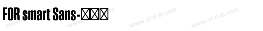 FOR smart Sans字体转换